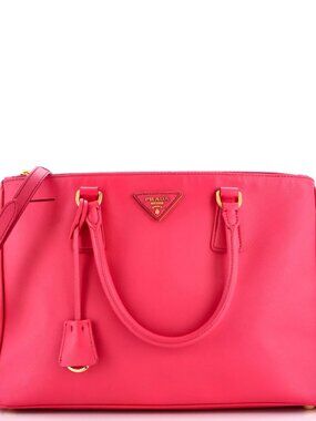 Prada Medium Galleria Double Zip Tote Saffiano Leather